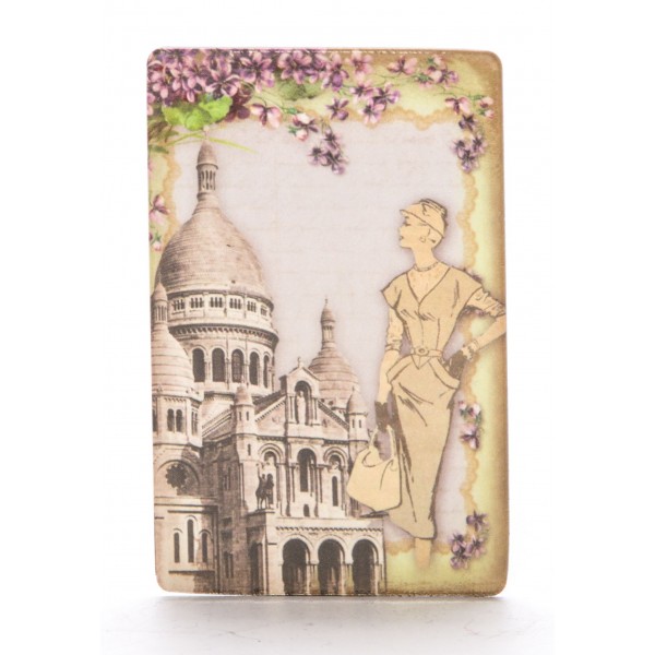 Vintage Floral Lady in White Magnet
